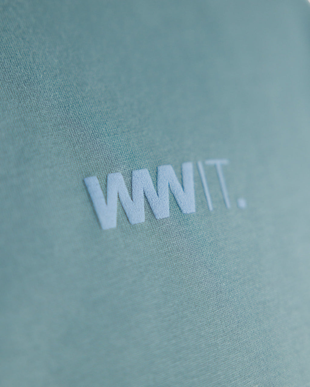 Niebieski T-Shirt Basic Oversize WWIT