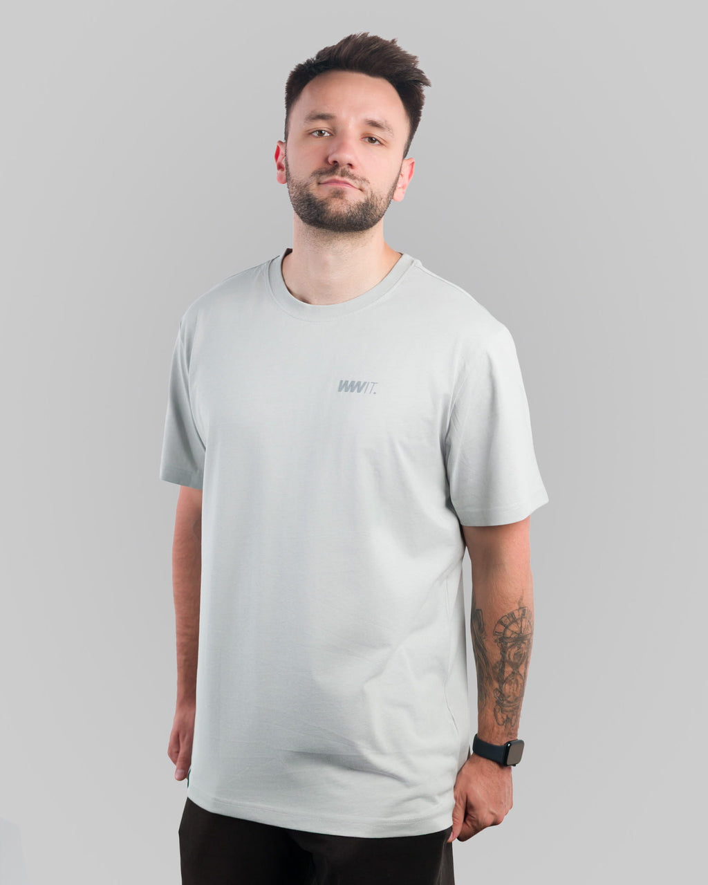 Szary T-Shirt Basic Oversize WWIT