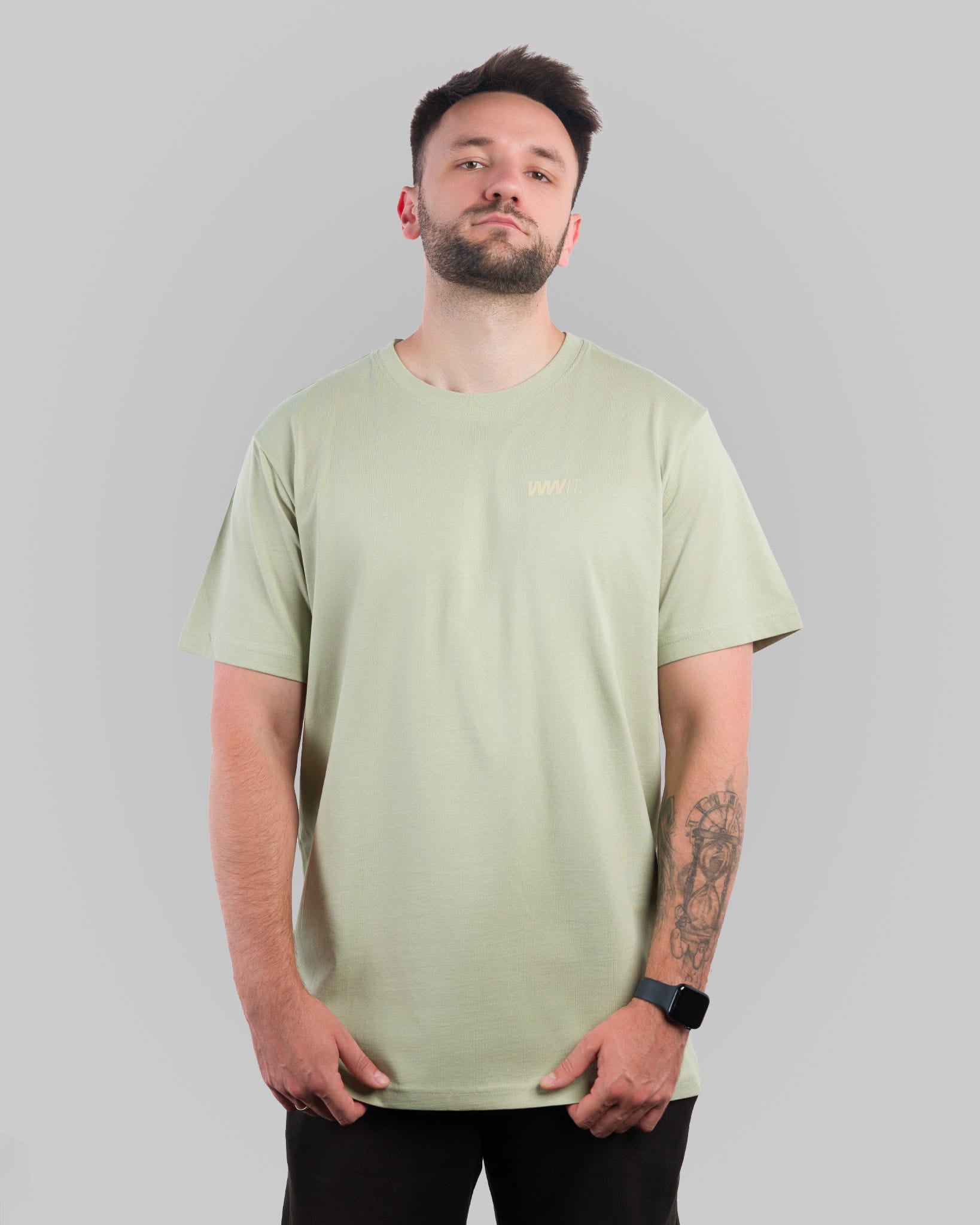 Zielony T-Shirt Basic Oversize WWIT