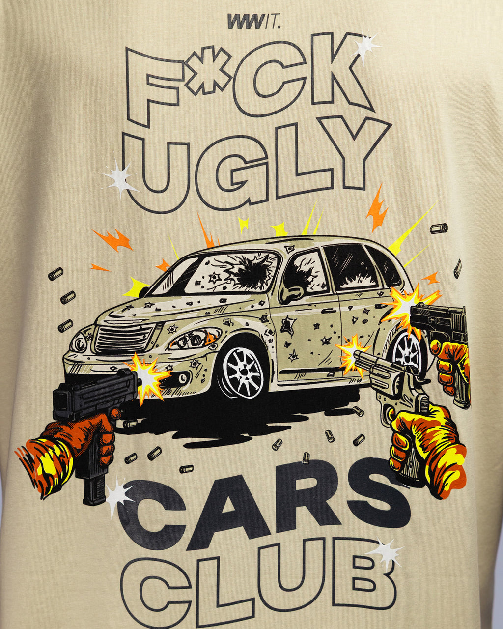 T-shirt Oversize F*CK UGLY CARS CLUB #3