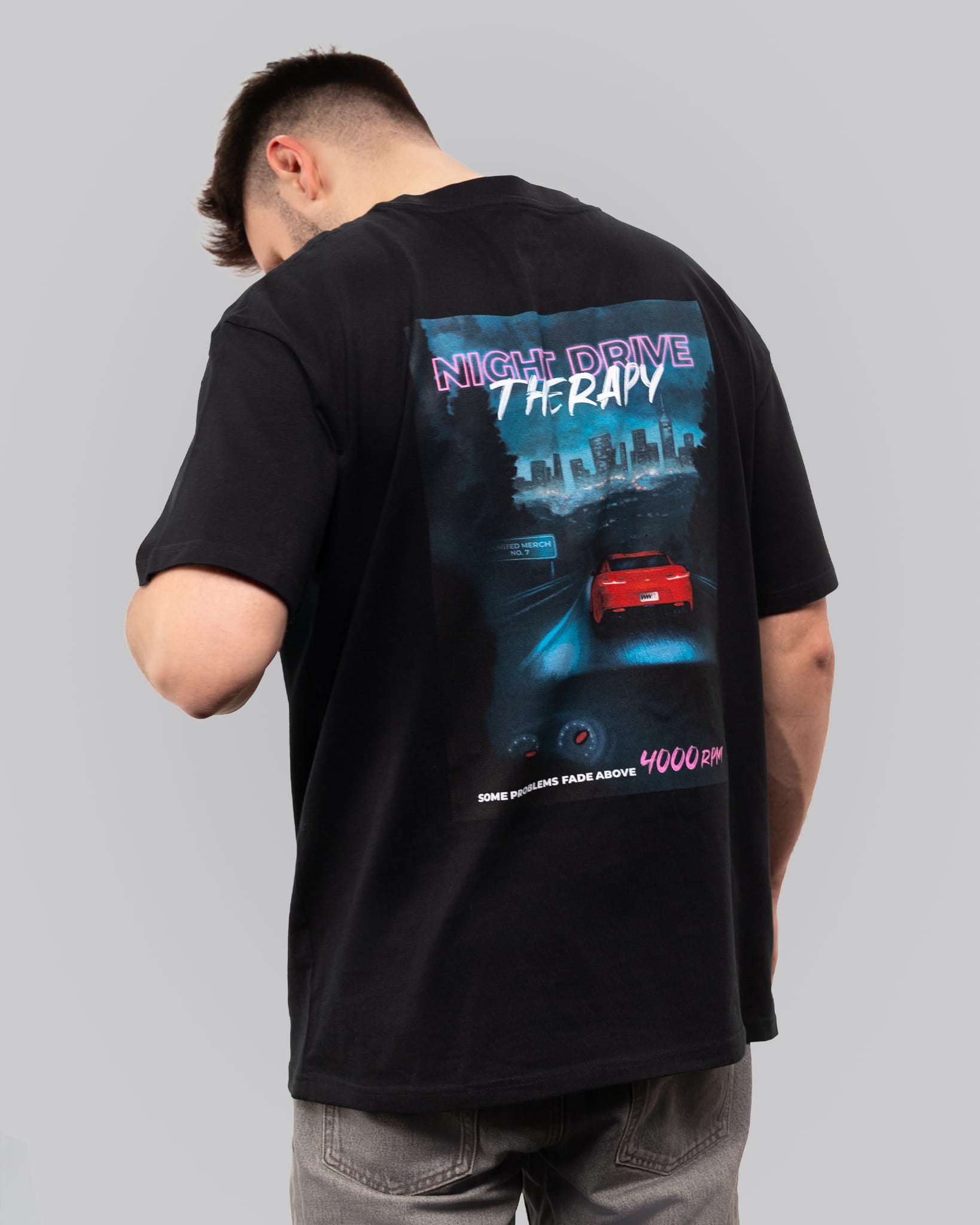 T-shirt Oversize Night Drive Therapy