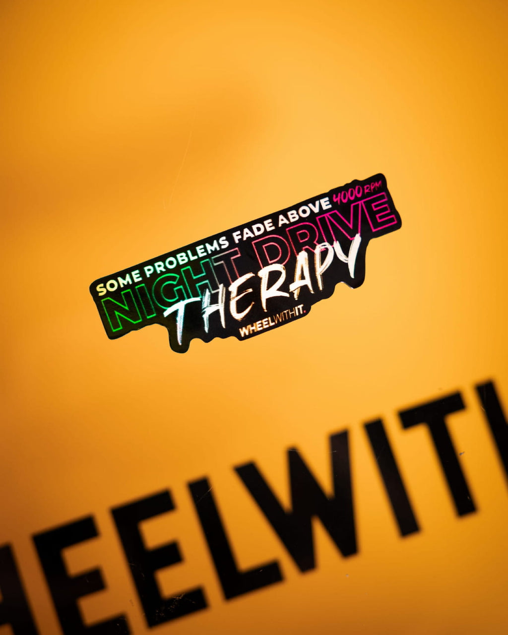 Naklejka Night Drive Therapy holo 11x4cm