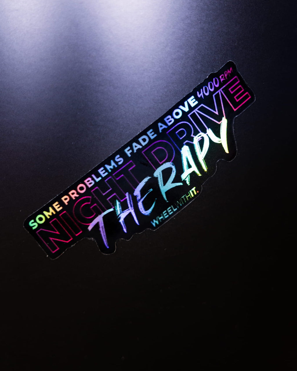 Naklejka Night Drive Therapy holo 11x4cm